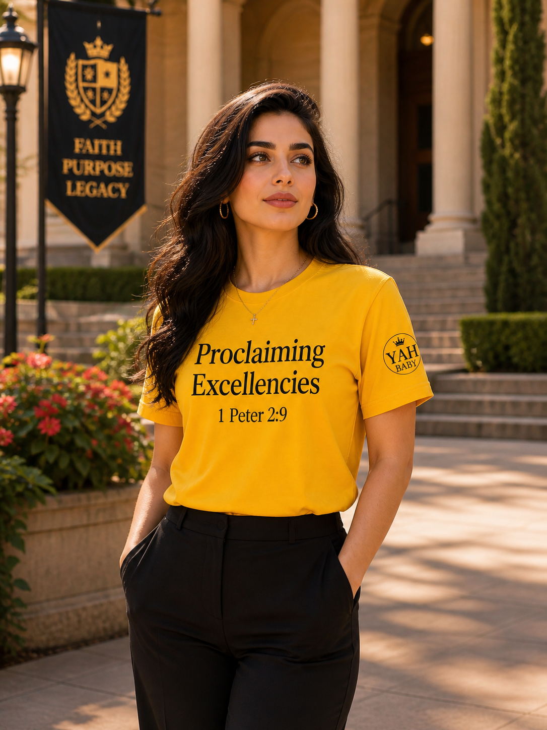 Proclaiming Excellencies Tee – 1 Peter 2:9 | Bold Faith Statement Shirt