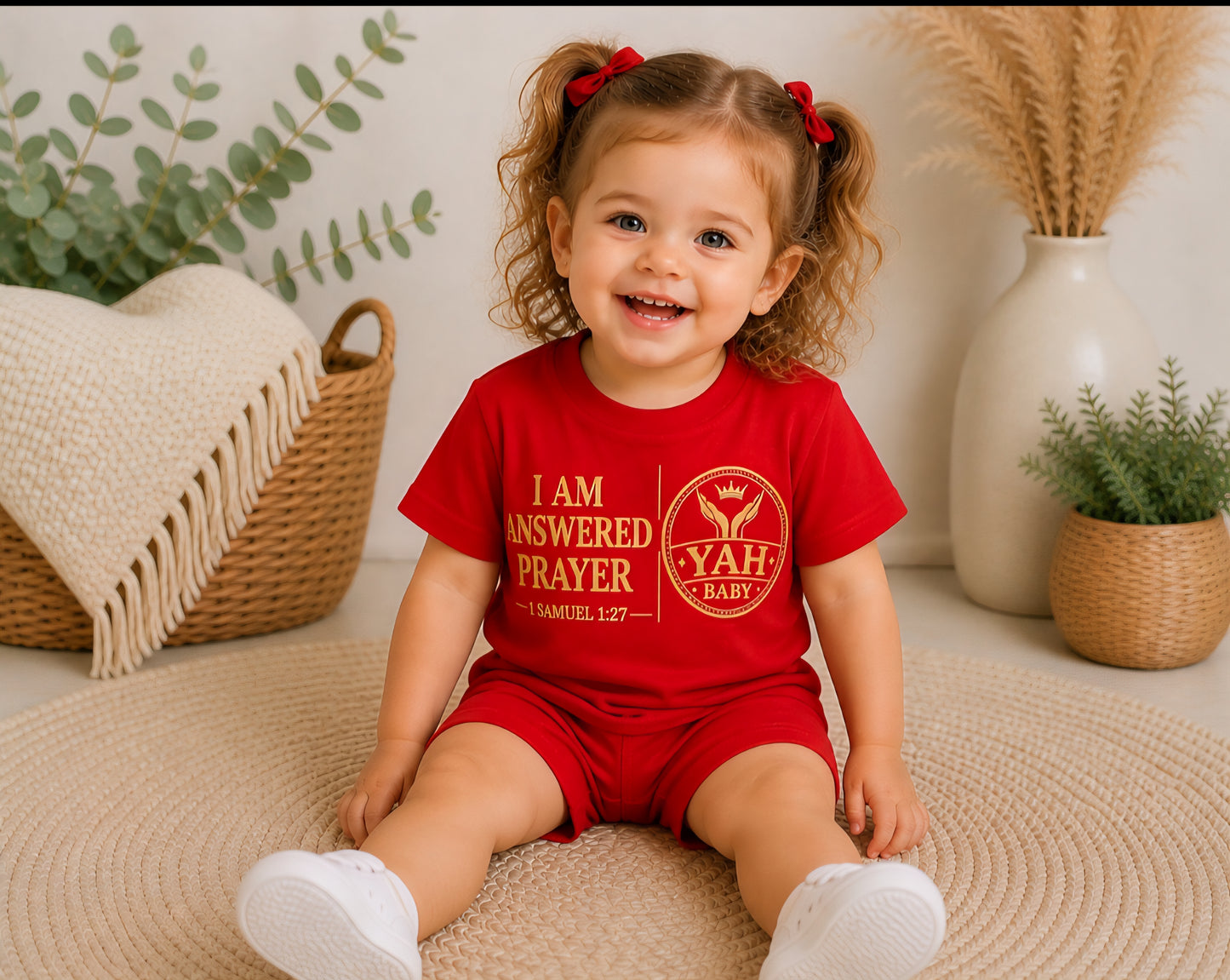 YAH BABY “I Am Answered Prayer” – Faith-Based Baby Apparel