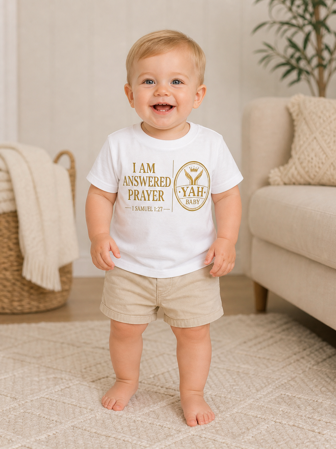 YAH BABY “I Am Answered Prayer” – Faith-Based Baby Apparel