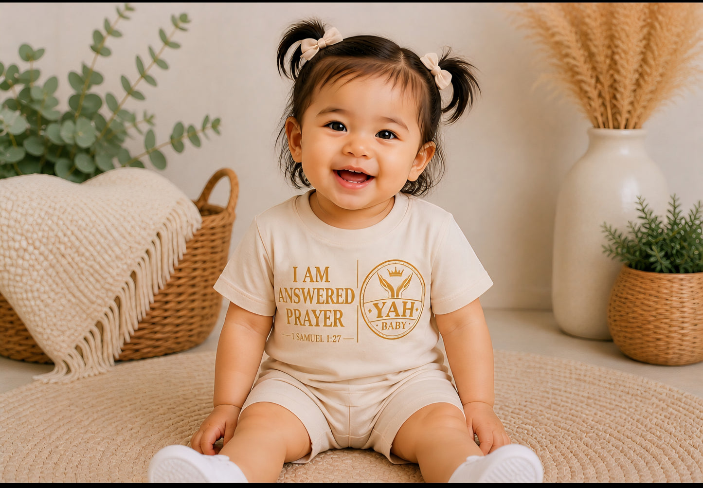 YAH BABY “I Am Answered Prayer” – Faith-Based Baby Apparel