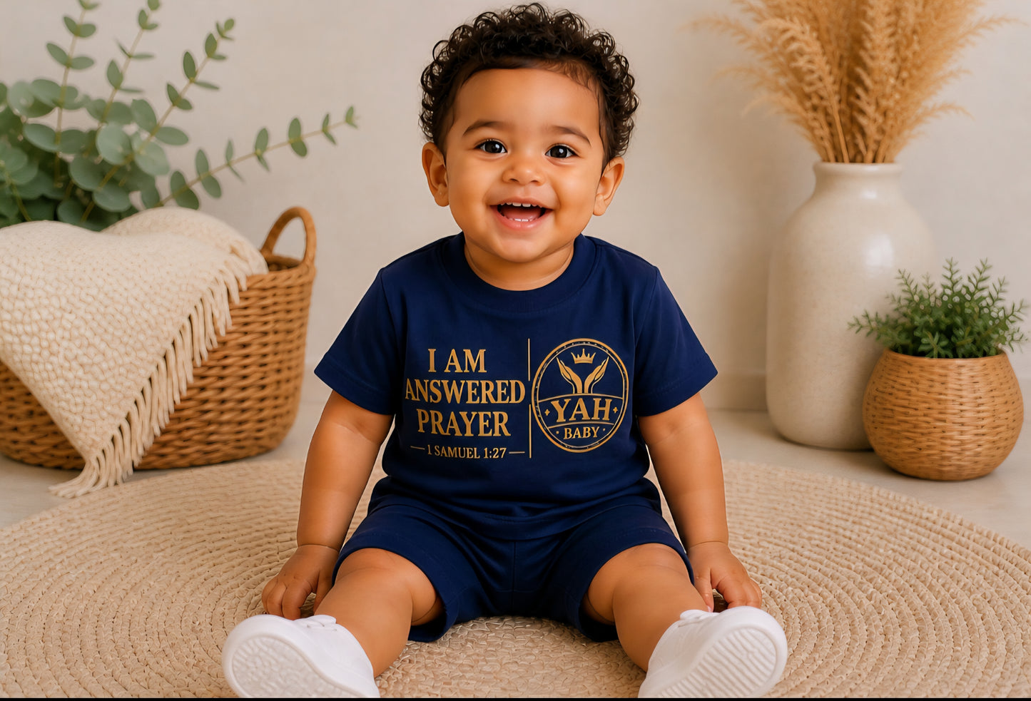 YAH BABY “I Am Answered Prayer” – Faith-Based Baby Apparel