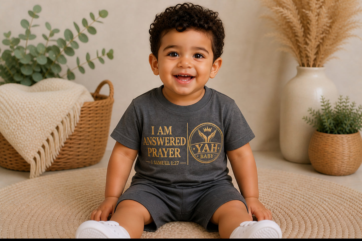 YAH BABY “I Am Answered Prayer” – Faith-Based Baby Apparel