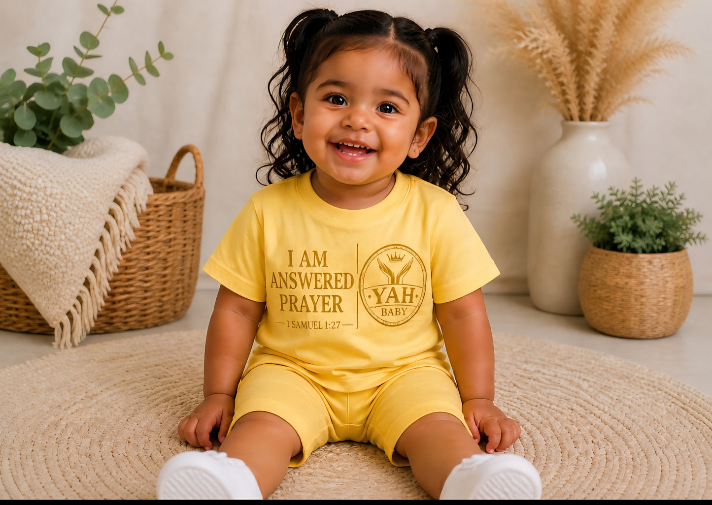 YAH BABY “I Am Answered Prayer” – Faith-Based Baby Apparel