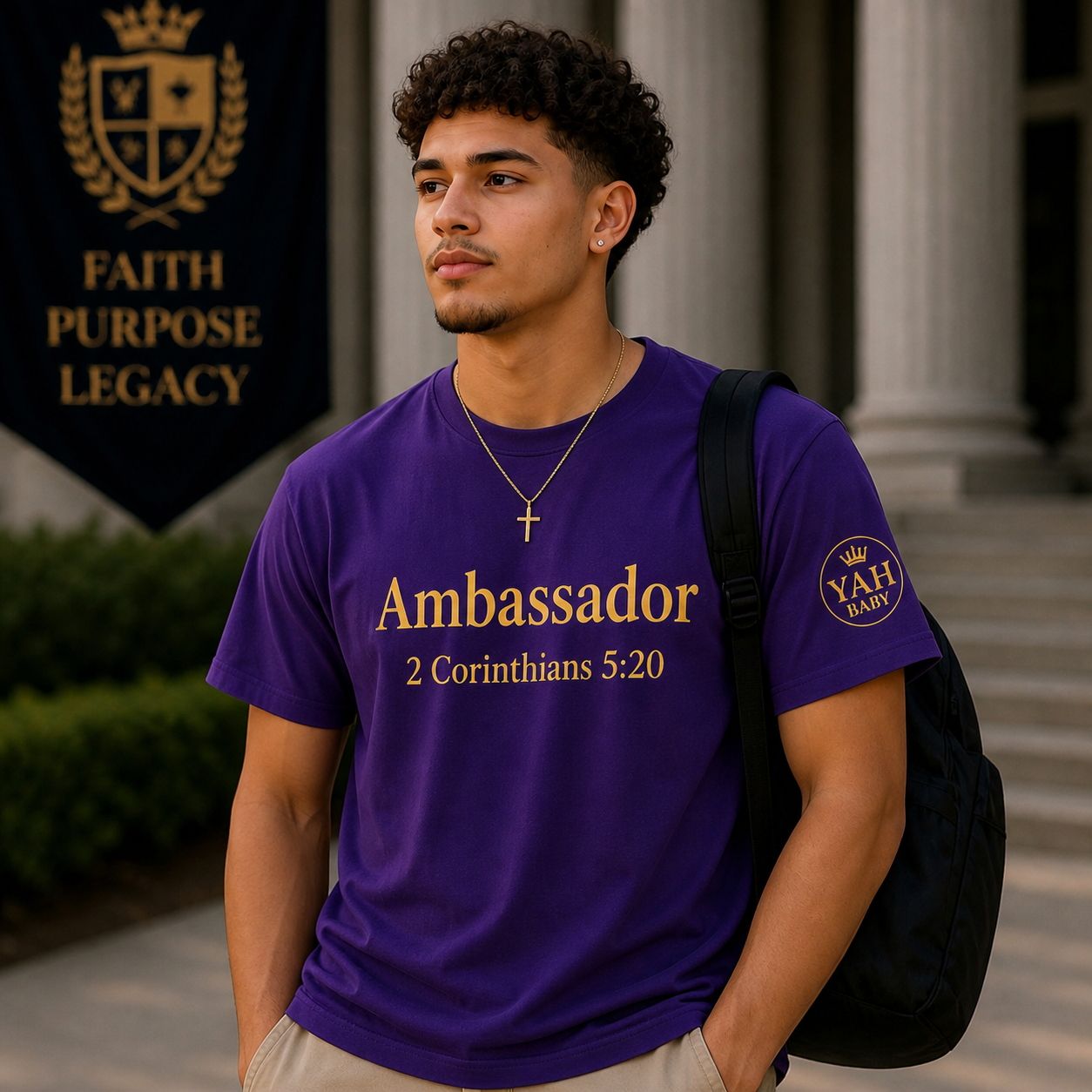 Yah Baby Ambassador Tee | Faith-Based Statement Shirt