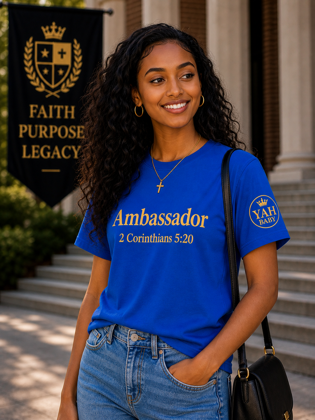 Yah Baby Ambassador Tee | Faith-Based Statement Shirt