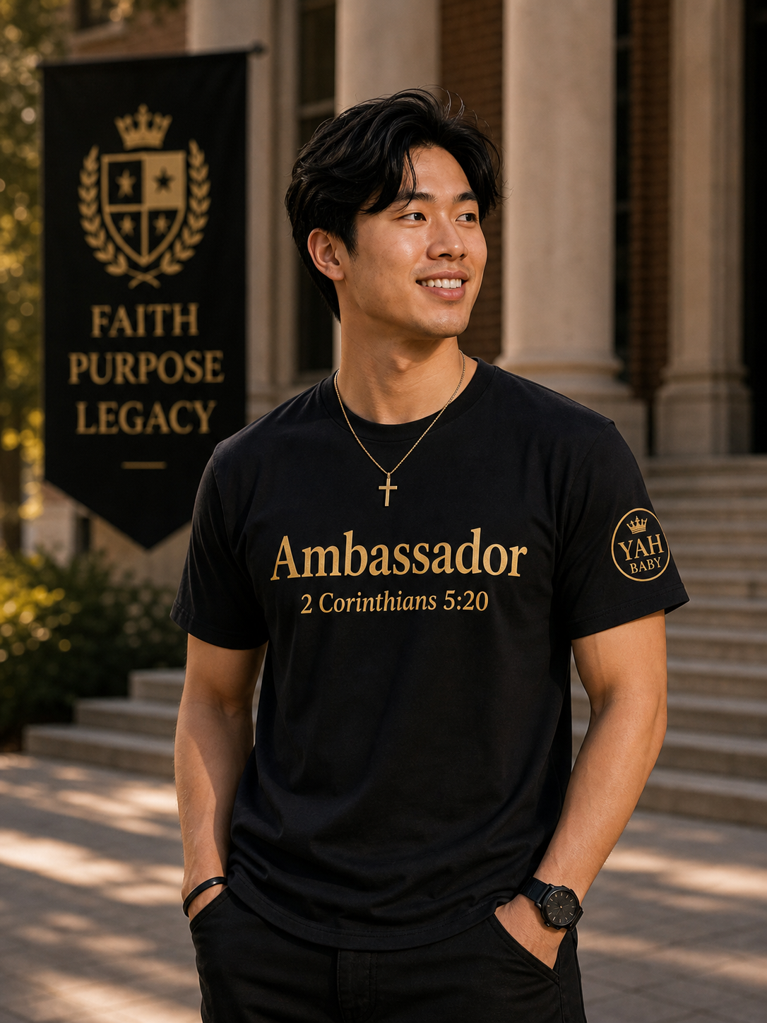 Yah Baby Ambassador Tee | Faith-Based Statement Shirt