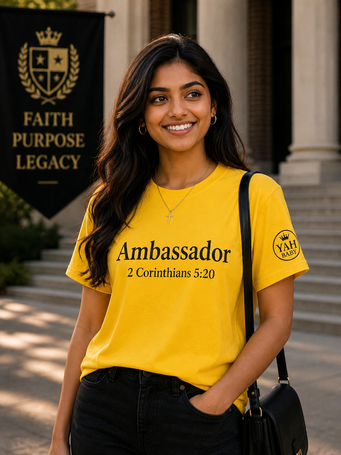 Yah Baby Ambassador Tee | Faith-Based Statement Shirt