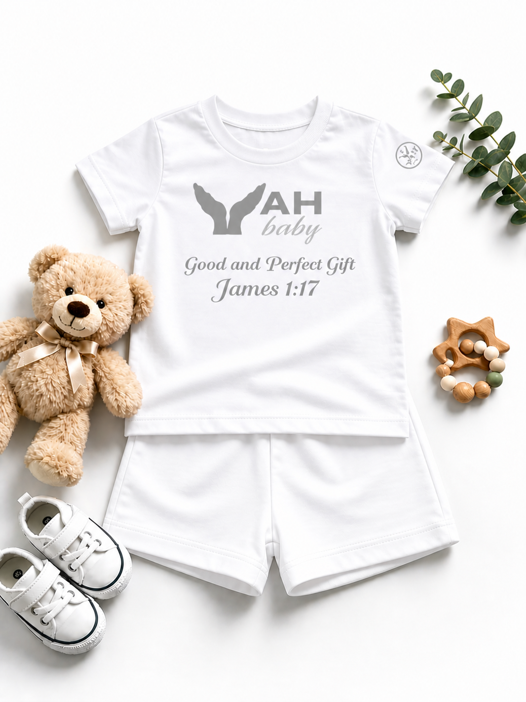 YAH BABY 2-Piece Set   "Good and Perfect Gift" (James 1:17)