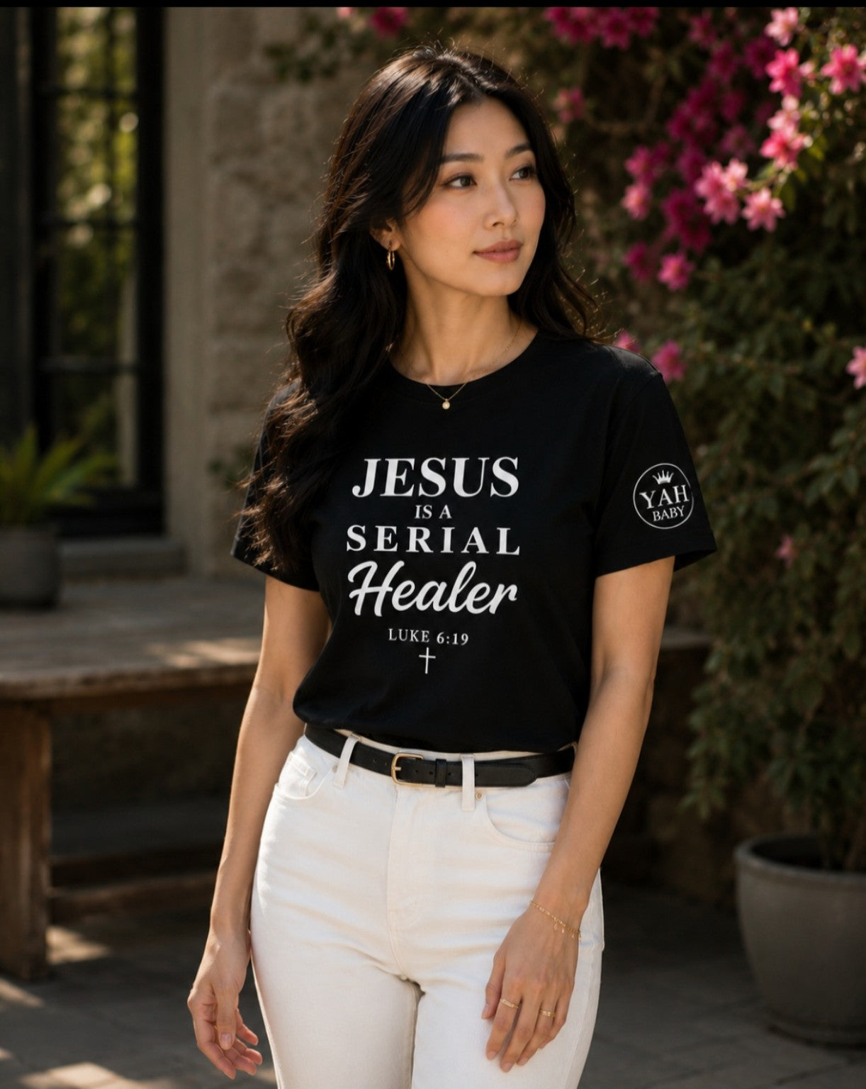 Jesus Is A Serial Healer Christian T-Shirt | Luke 6:19 Faith Shirt | Christian Apparel | Unisex Graphic Tee