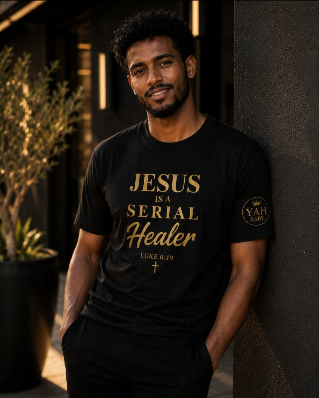 Jesus Is A Serial Healer Christian T-Shirt | Luke 6:19 Faith Shirt | Christian Apparel | Unisex Graphic Tee
