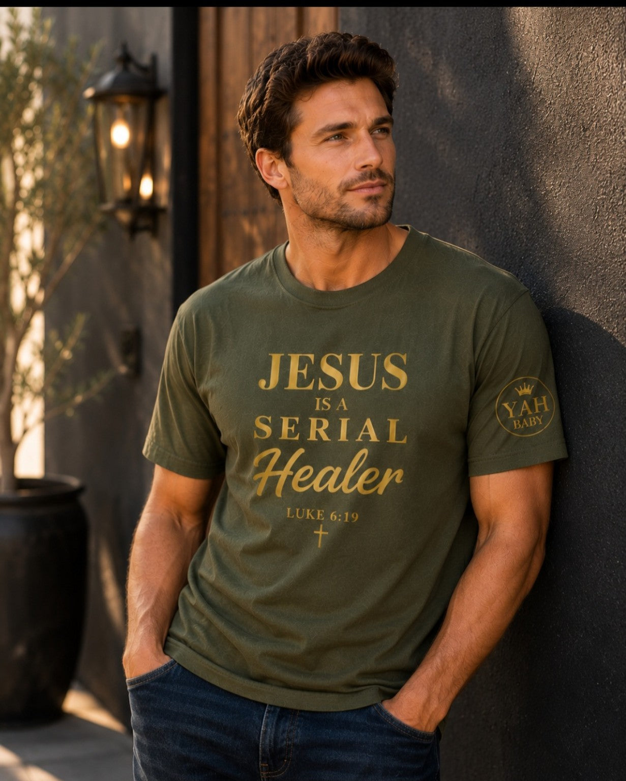 Jesus Is A Serial Healer Christian T-Shirt | Luke 6:19 Faith Shirt | Christian Apparel | Unisex Graphic Tee