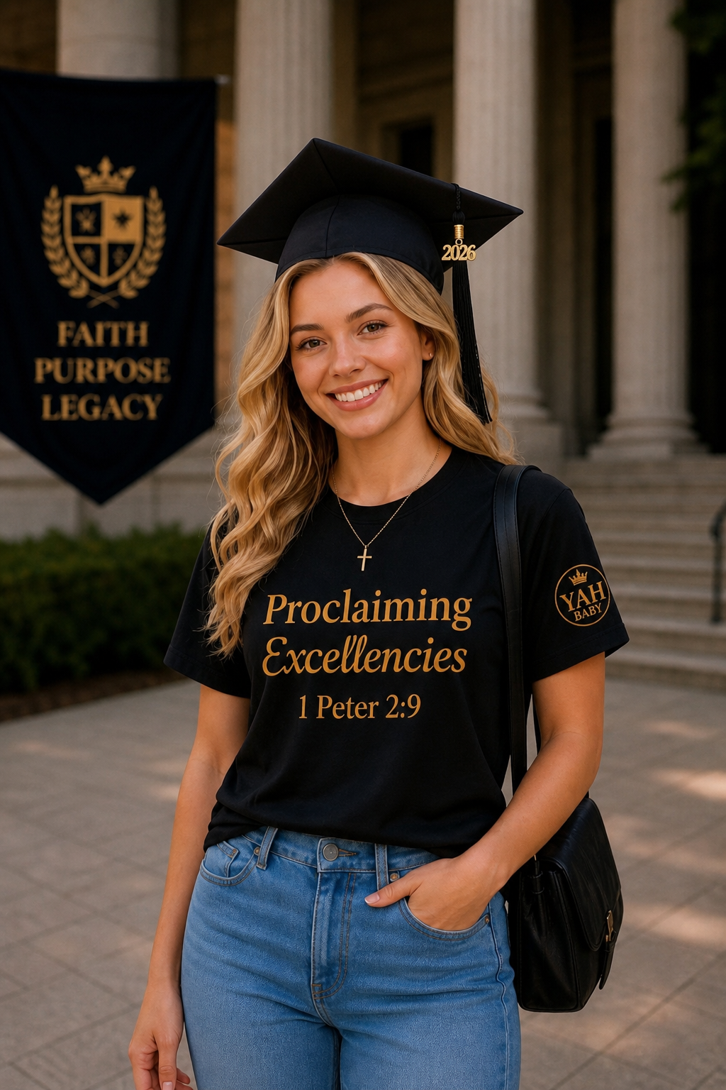 Proclaiming Excellencies Tee – 1 Peter 2:9 | Bold Faith Statement Shirt