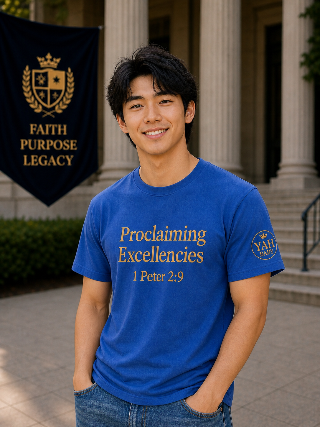 Proclaiming Excellencies Tee – 1 Peter 2:9 | Bold Faith Statement Shirt