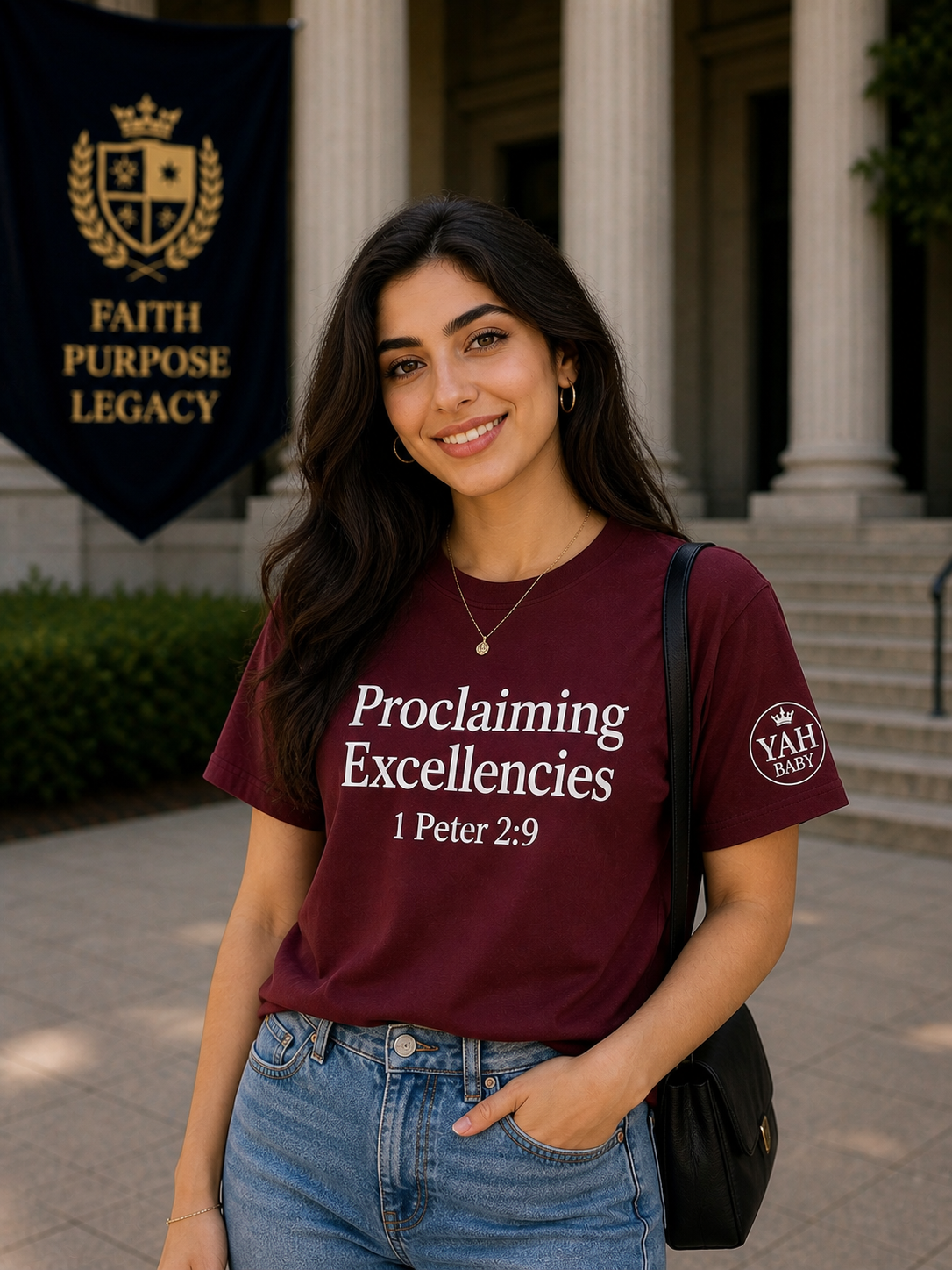 Proclaiming Excellencies Tee – 1 Peter 2:9 | Bold Faith Statement Shirt