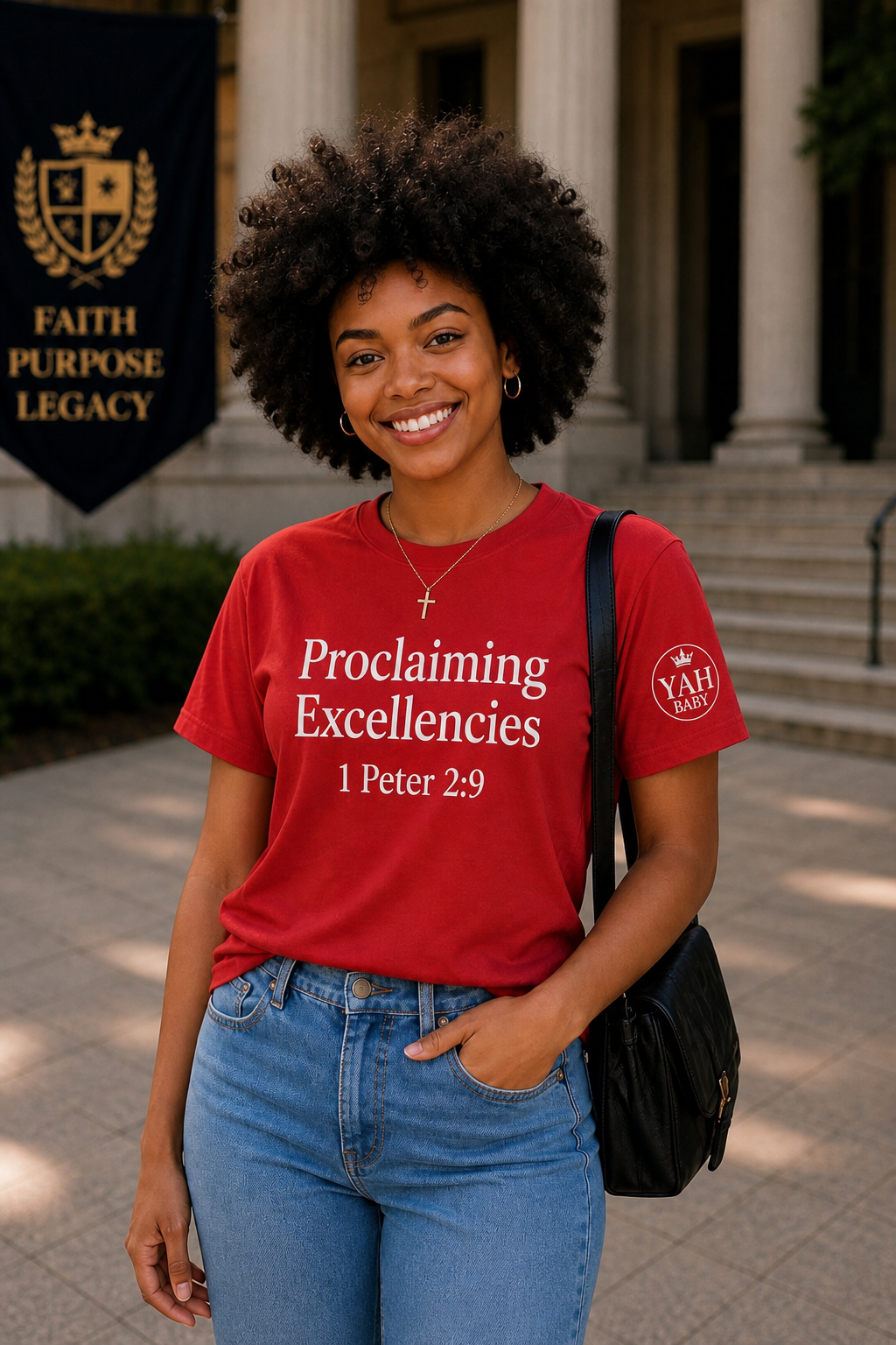 Proclaiming Excellencies Tee – 1 Peter 2:9 | Bold Faith Statement Shirt