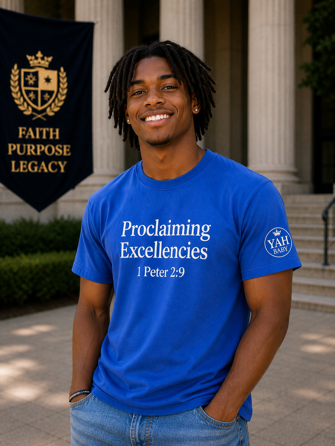Proclaiming Excellencies Tee – 1 Peter 2:9 | Bold Faith Statement Shirt