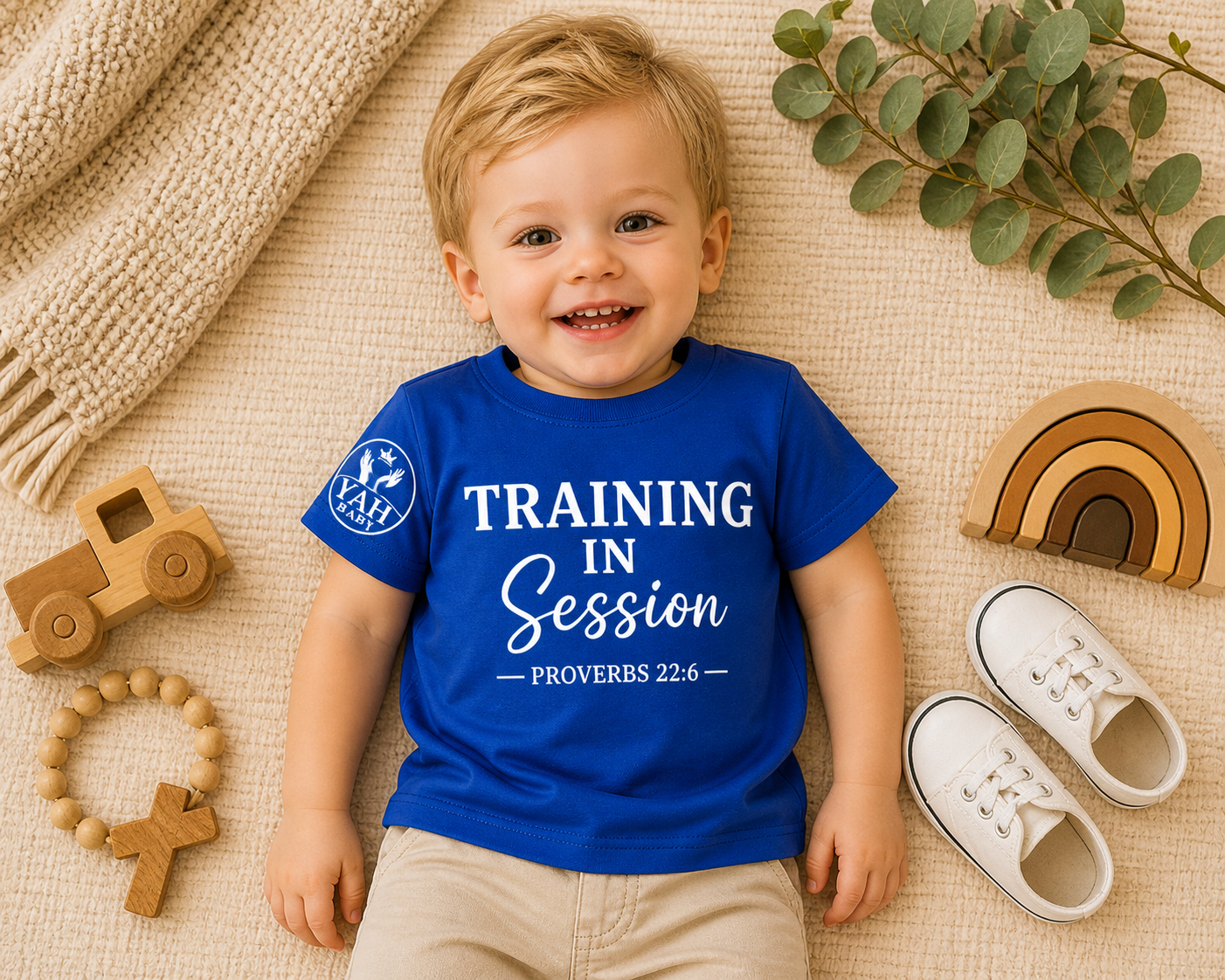 YAH BABY “Training in Session” Toddler Tee – Proverbs 22:6
