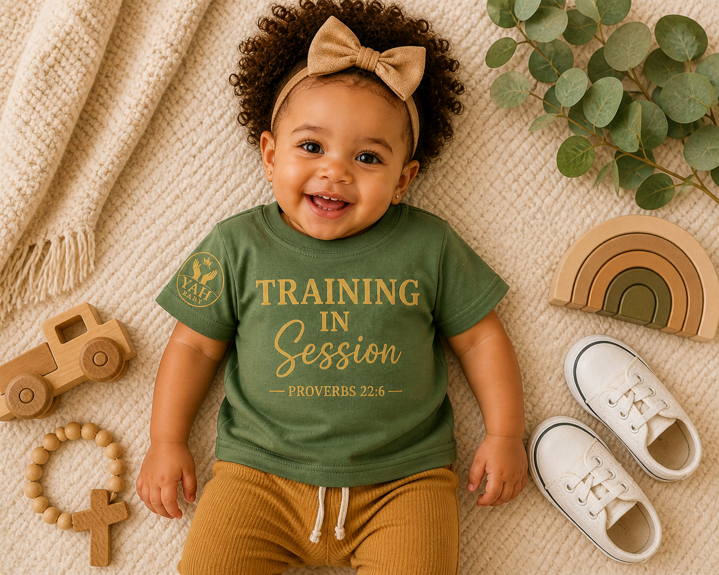 YAH BABY “Training in Session” Toddler Tee – Proverbs 22:6
